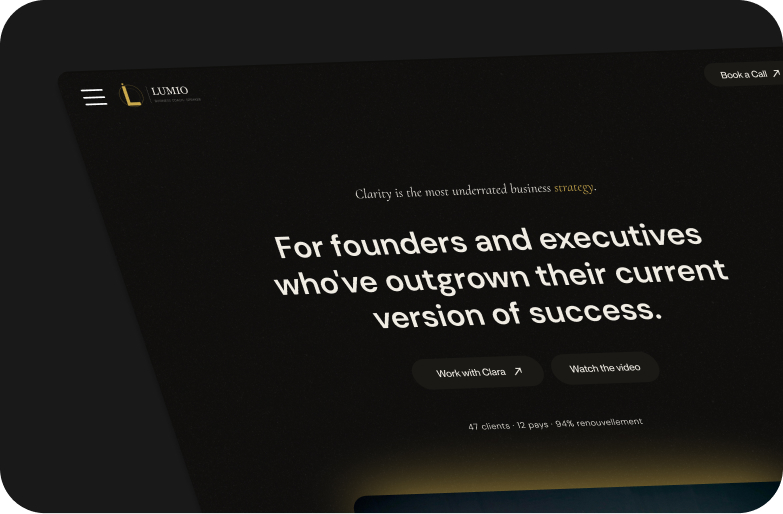 Lumio — Business Coach Portfolio