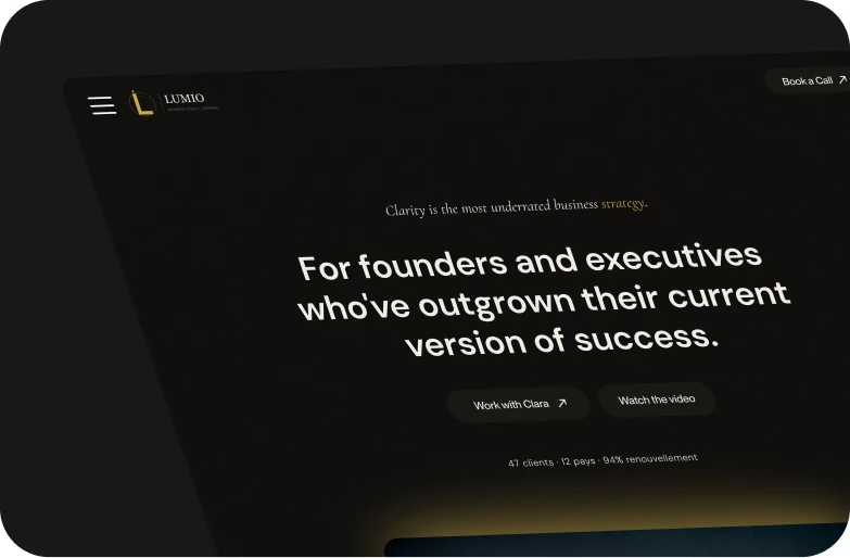 Lumio — Business Coach Portfolio